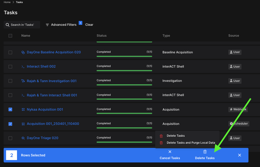 Task Cancellation and Deletion | Cisco XDR Forensics Knowledge Base