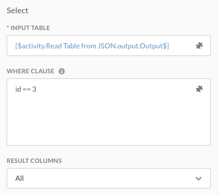 Selecting Rows from Table