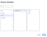 Browse Variables Rule Object