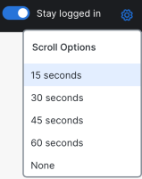 Scroll Options