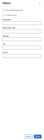 Filter Incidents Drawer