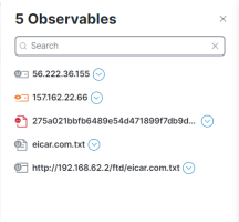 Observables Drawer