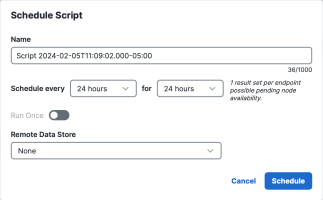 Schedule Orbital Job